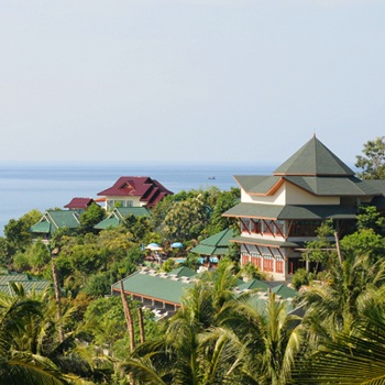 Exklusivt hotell på västkusten av ön