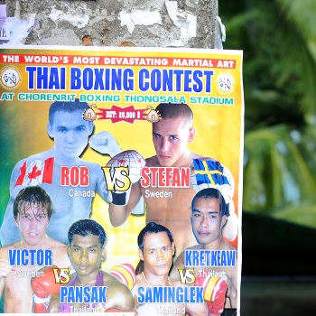 Thaiboxing event poster